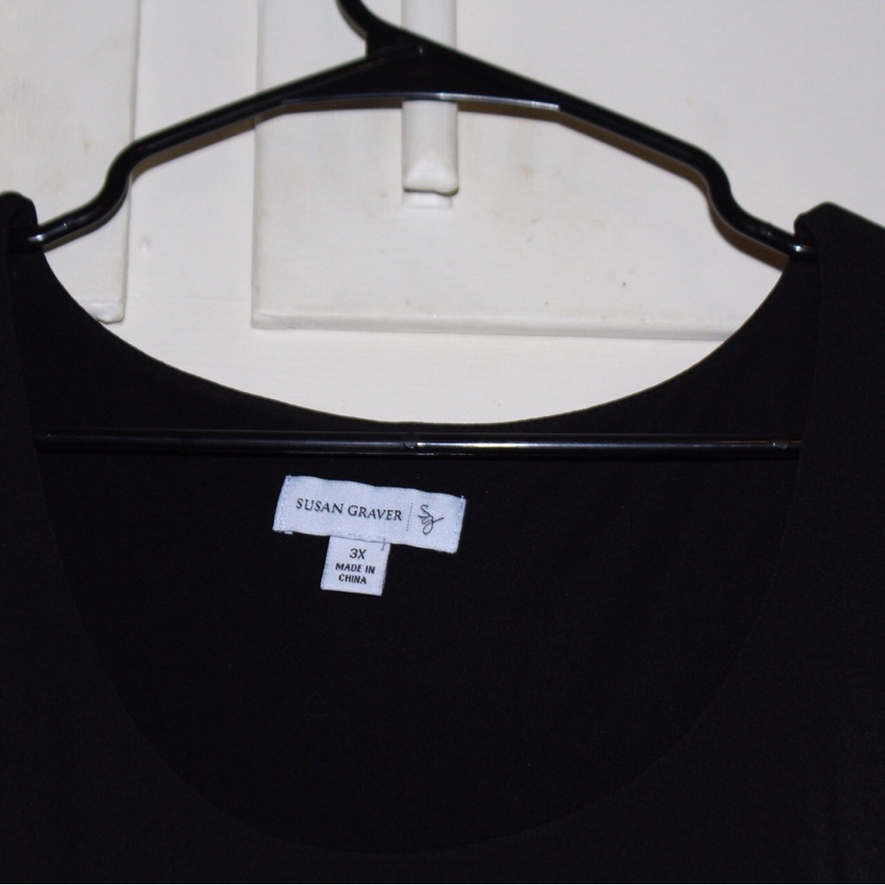 Susan Graver Classic Black Blouse
